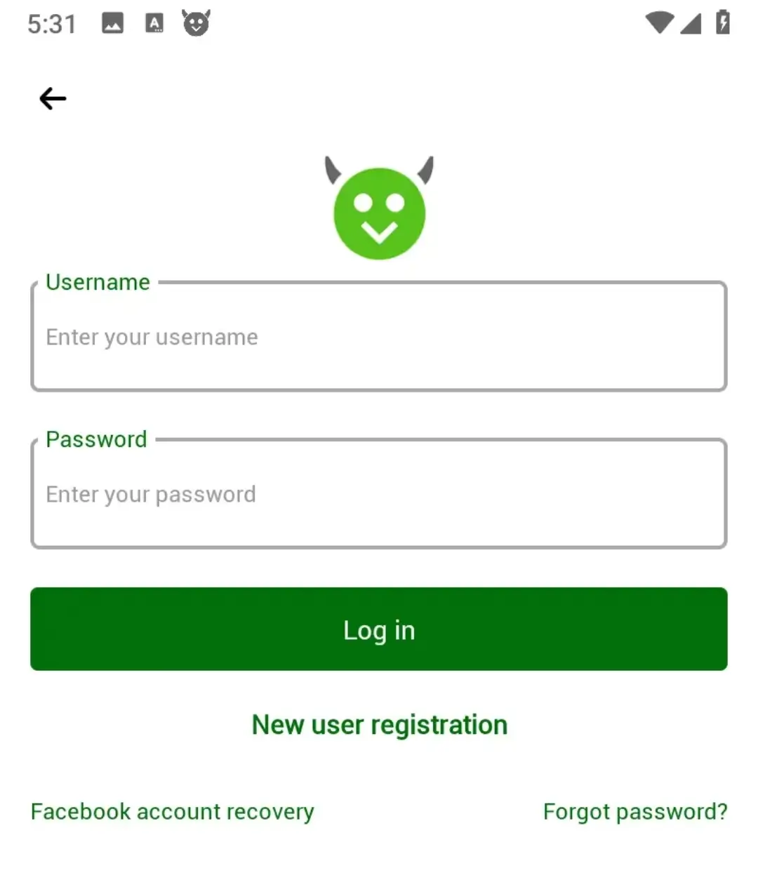 Create account